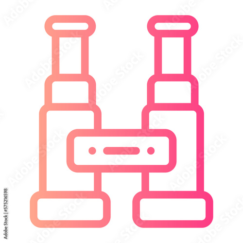 binoculars gradient icon