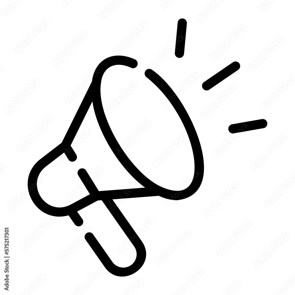 megaphone line icon megaphone line icon