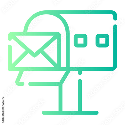 mailbox gradient icon