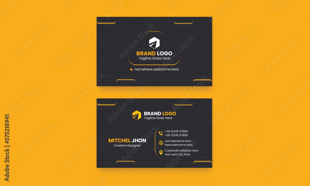 Modern Professional Business Card Template Creative Concept Visiting Design. Modern Professional Business Card Template Creative Concept Visiting Design.