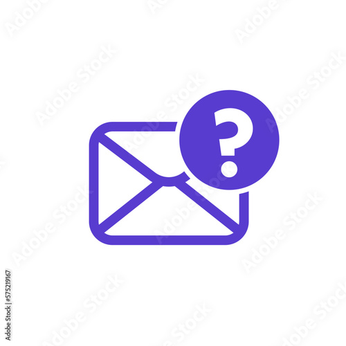 request mail icon on white