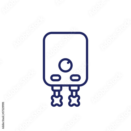 water heater, electric boiler line icon
