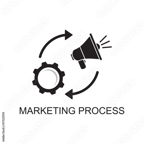 marketing process icon , business icon