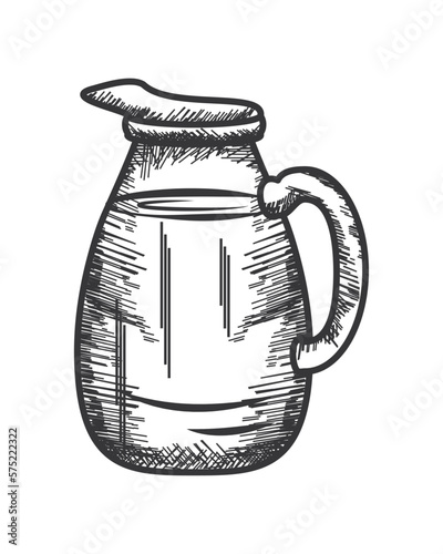 pitcher with milk