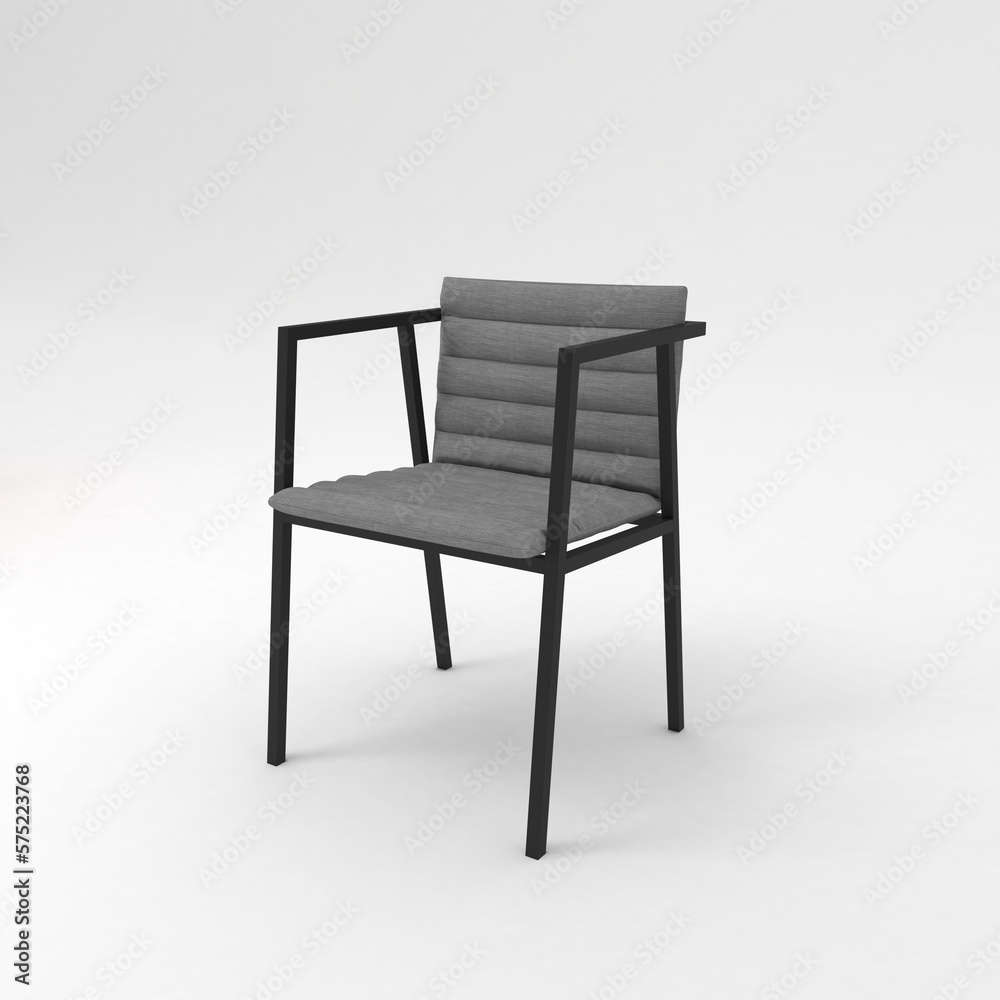 Armchair side view, modern designer furniture, Chair isolated on white background Armchair side view, modern designer furniture, Chair isolated on white background
