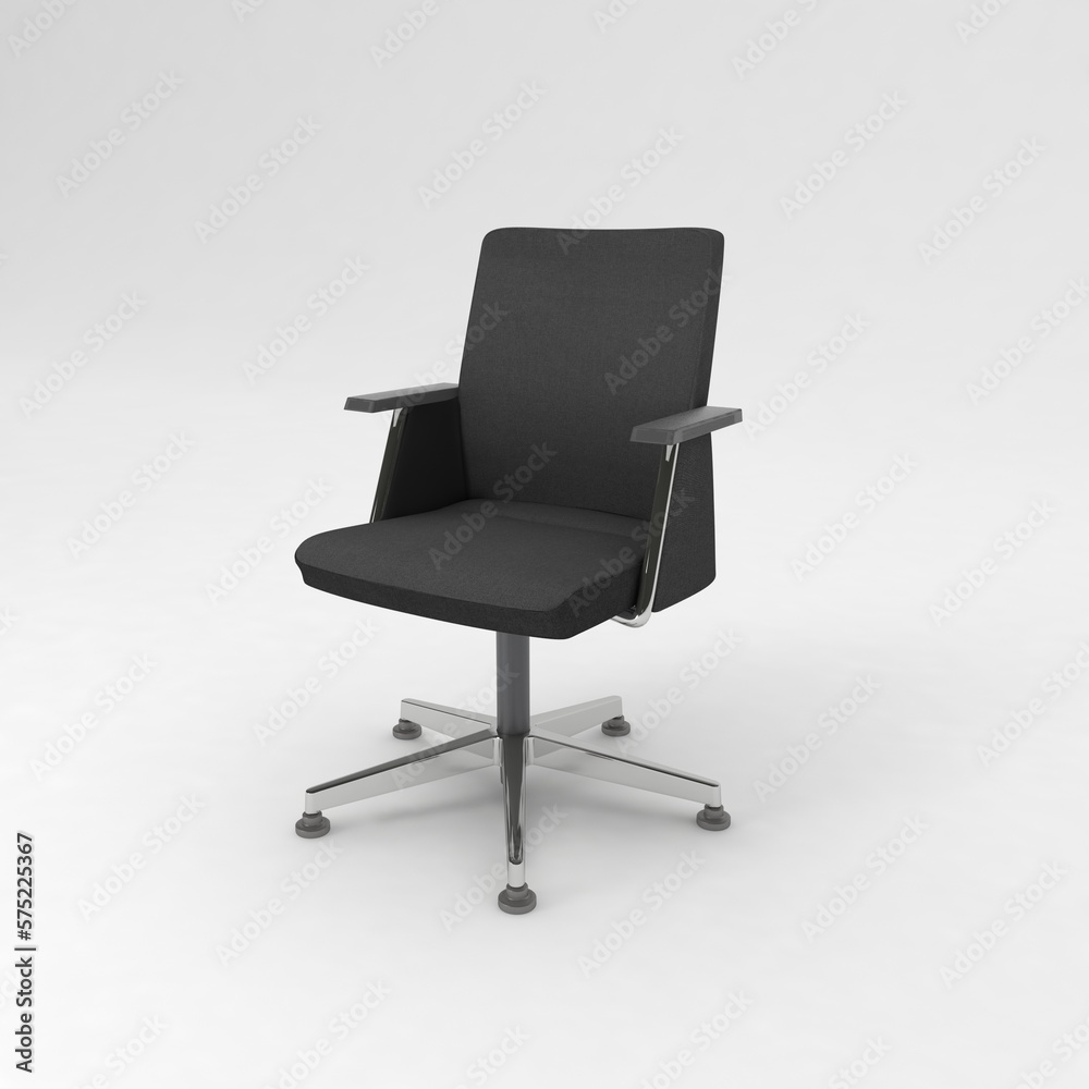 Office Chair side view, modern designer furniture, Chair isolated on white background Office Chair side view, modern designer furniture, Chair isolated on white background