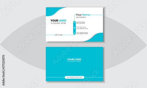 Professional unique creative modern business card template 