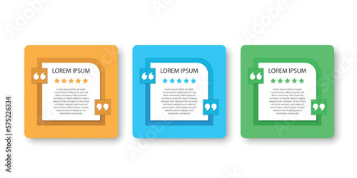 Quote frame blank template icon in flat style. Empty speech bubble vector illustration on isolated background. Textbox sign business concept.