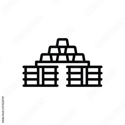 Black line icon for commodity