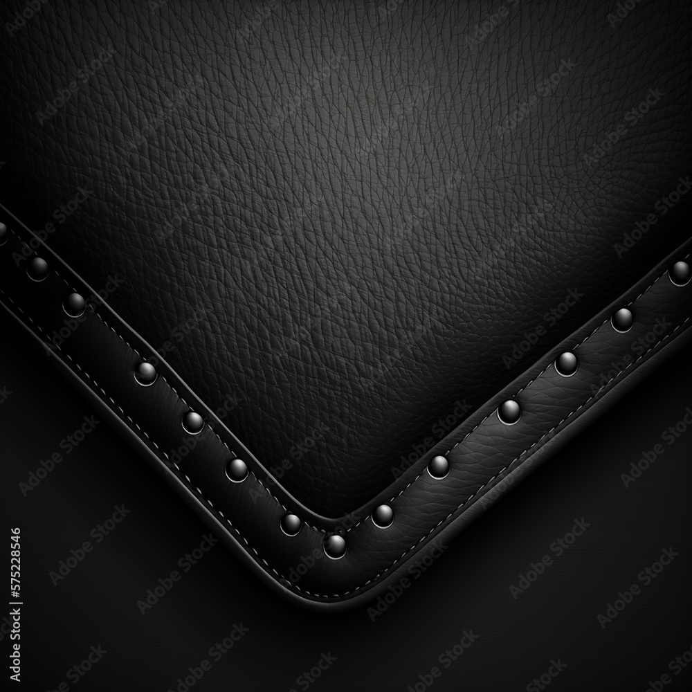 flat black leather background, clean