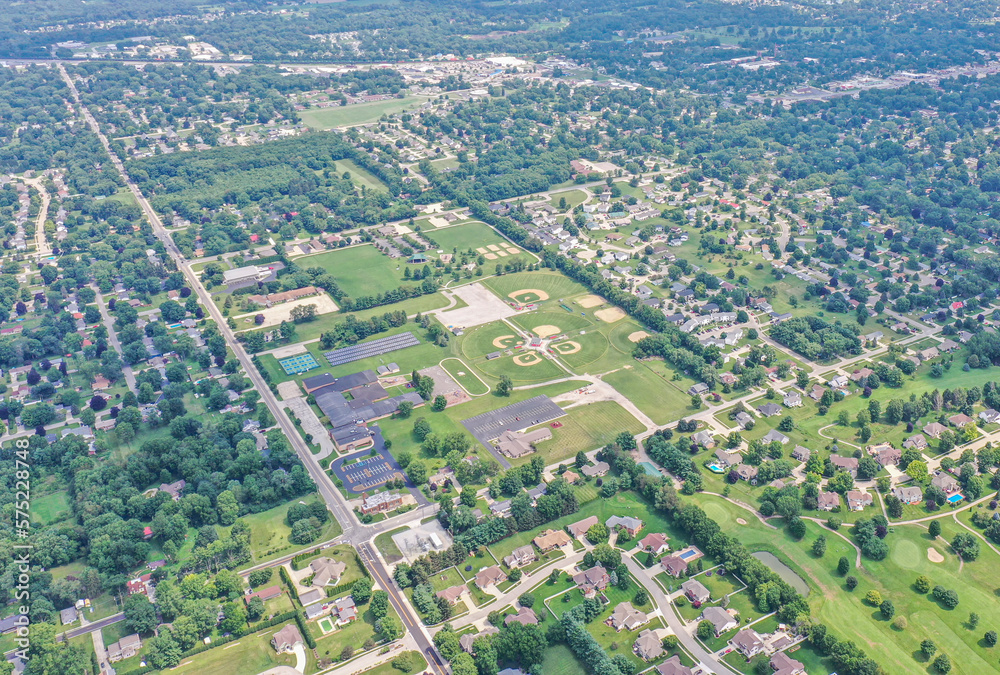 Aerial cityscape