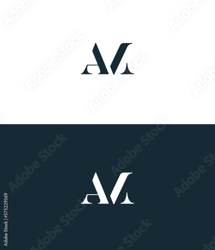 Minimal Innovative Initial MA logo and AM logo. Letter MA, AM creative elegant Monogram.