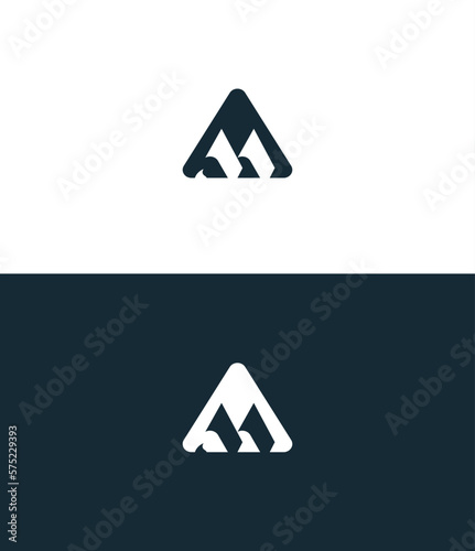 Minimal Innovative Initial MA logo and AM logo. Letter MA, AM creative elegant Monogram.