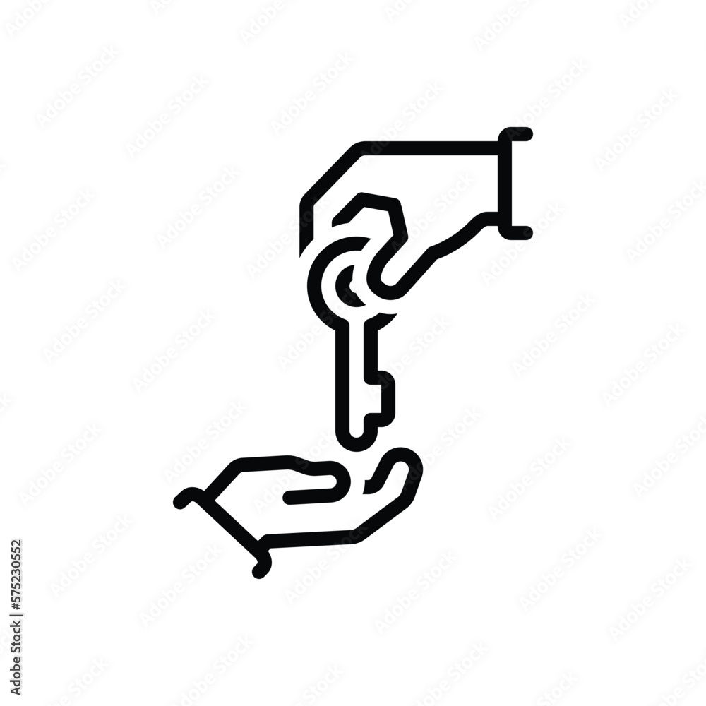 Black line icon for dedicated Black line icon for dedicated