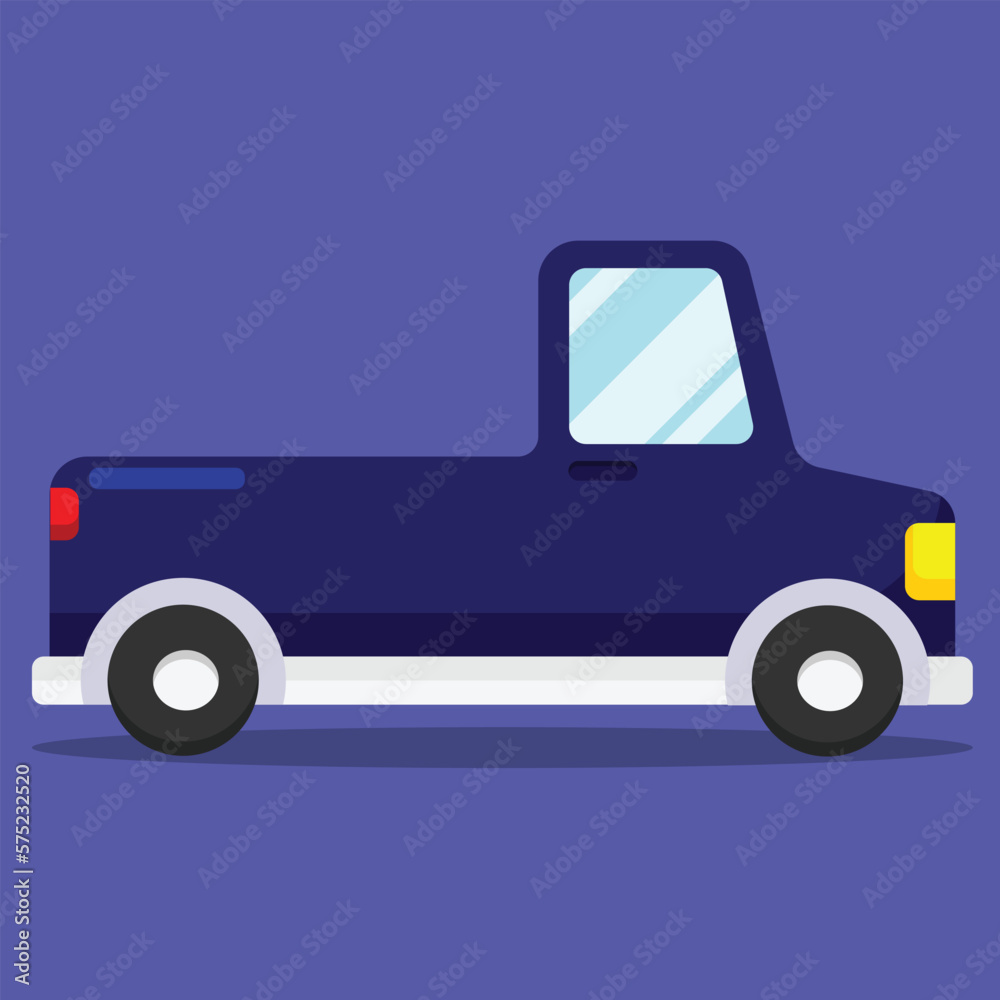 Pickup truck icon. Subtable to place on transport, etc. Pickup truck icon. Subtable to place on transport, etc.