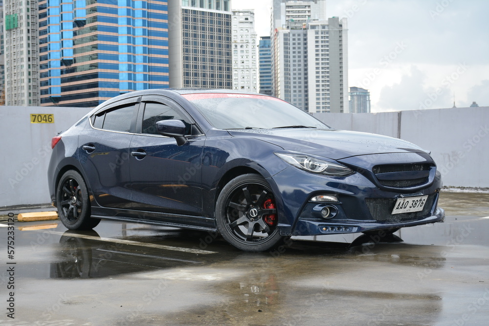 Mazda 3 at grand car meet for a cause in Pasig, Philippines Stock Photo ...