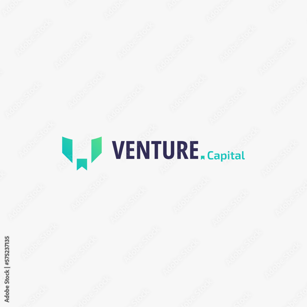 colorful venture logo business vector design template. creative bold initial V logo design vector idea inspiration with gradient, modern and elegant styles isolated on white background.
