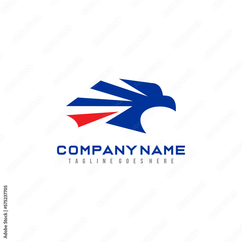 Eagle head logo design template. Eagle head logo design template.