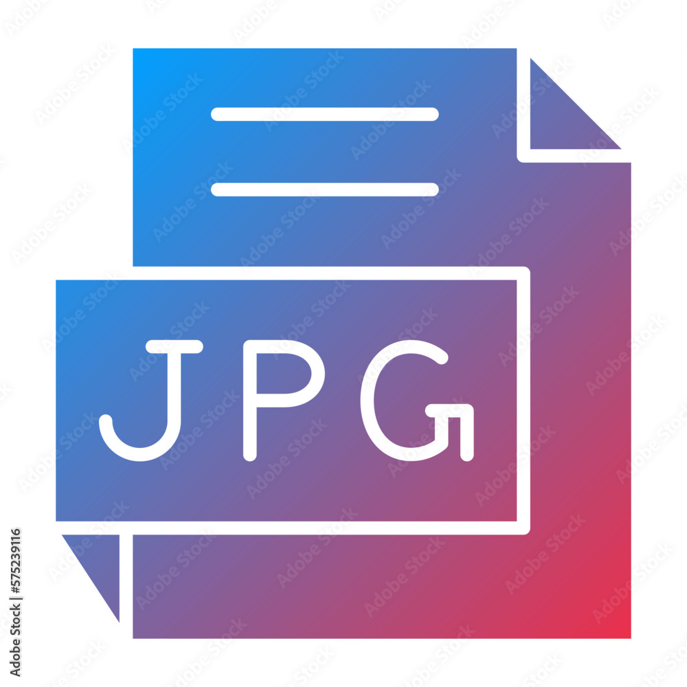 Vector Design JPG Icon Style