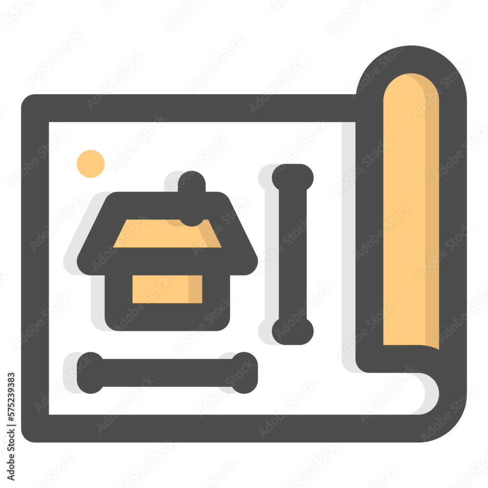 blueprint colored icon blueprint colored icon