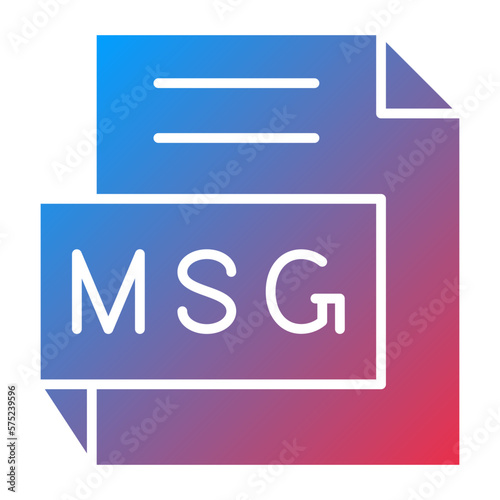 Vector Design MSG Icon Style