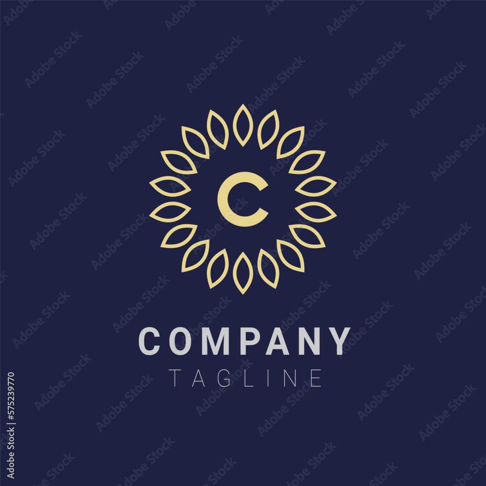 alphabet flower minimalist logo design alphabet flower minimalist logo design