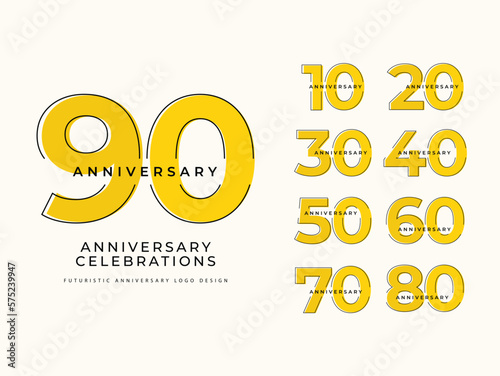 anniversary celebrations Logo Colletions Template 