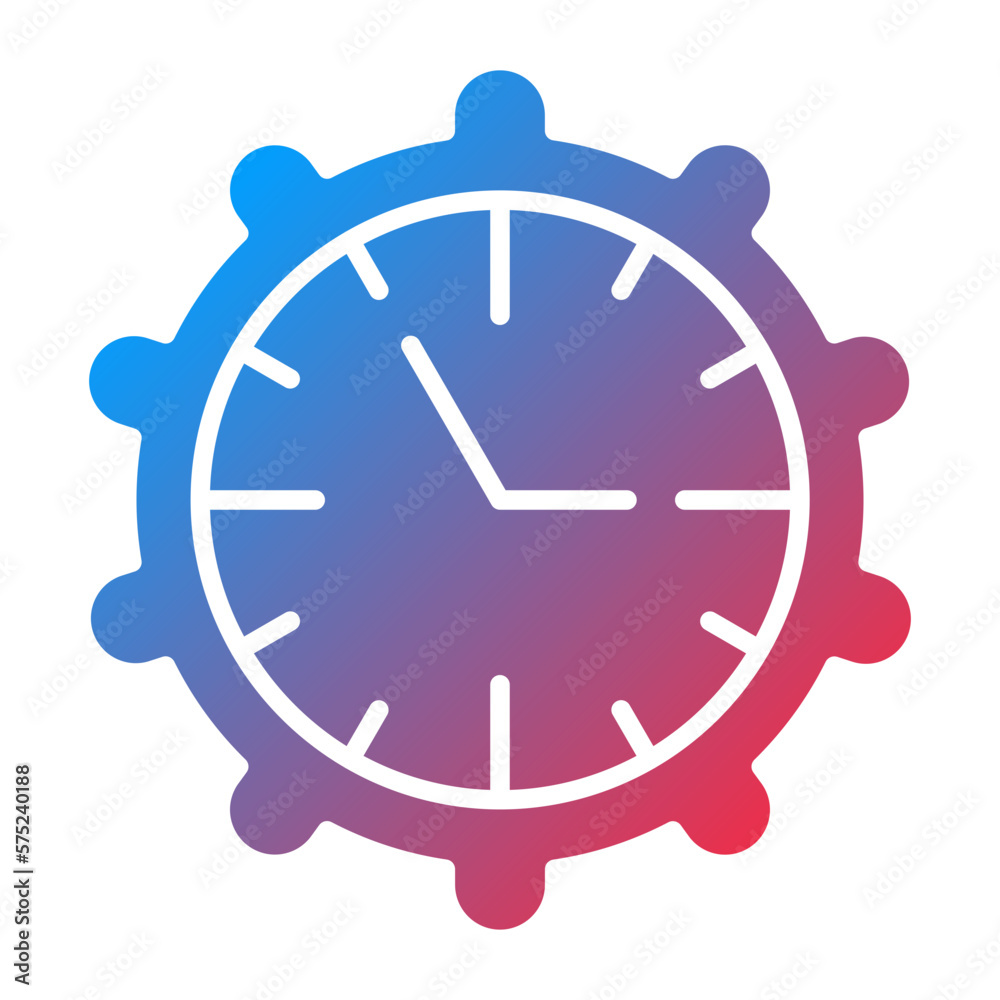 Vector Design Time Management Icon Style Vector Design Time Management Icon Style