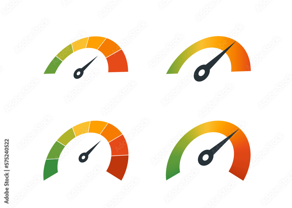 Speedometer, speed meter vector icon set. many perspectives colorful speed meter.. Speedometer, speed meter vector icon set. many perspectives colorful speed meter..