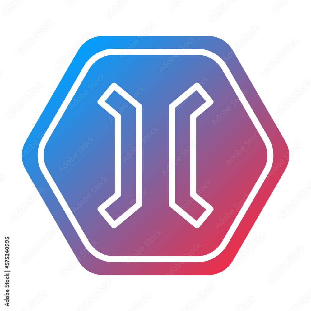 Vector Design Narrow Bridge Icon Style Vector Design Narrow Bridge Icon Style
