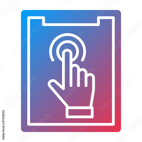 Vector Design Touch Screen Icon Style