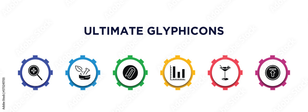 ultimate glyphicons filled icons with infographic template. glyph icons ...