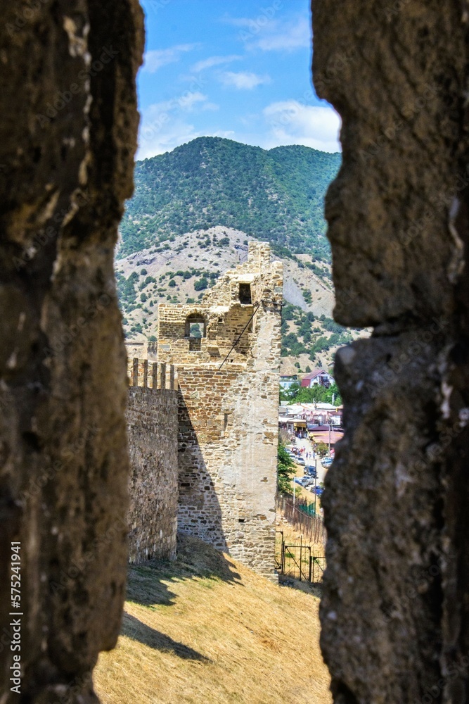 Medieval fortification in the middle of nature Medieval fortification in the middle of nature