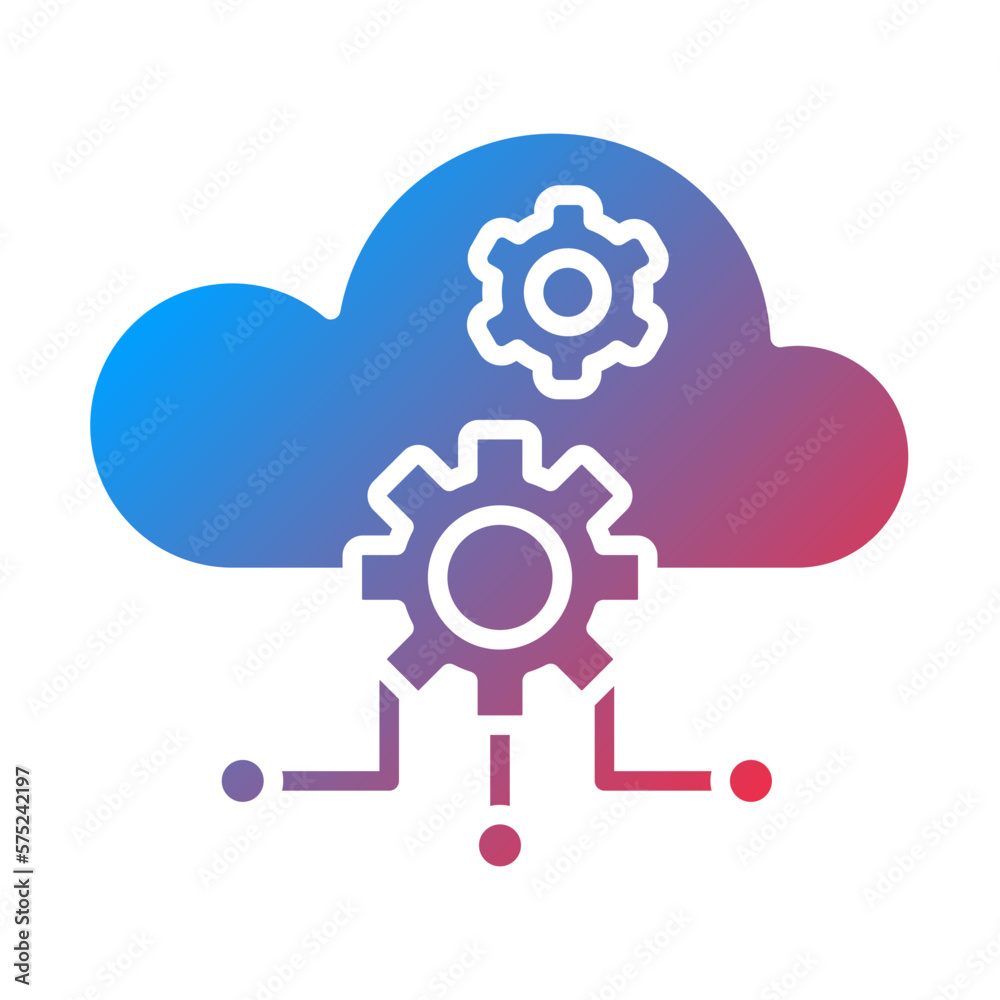 Vector Design Cloud Computing Icon Style Vector Design Cloud Computing Icon Style