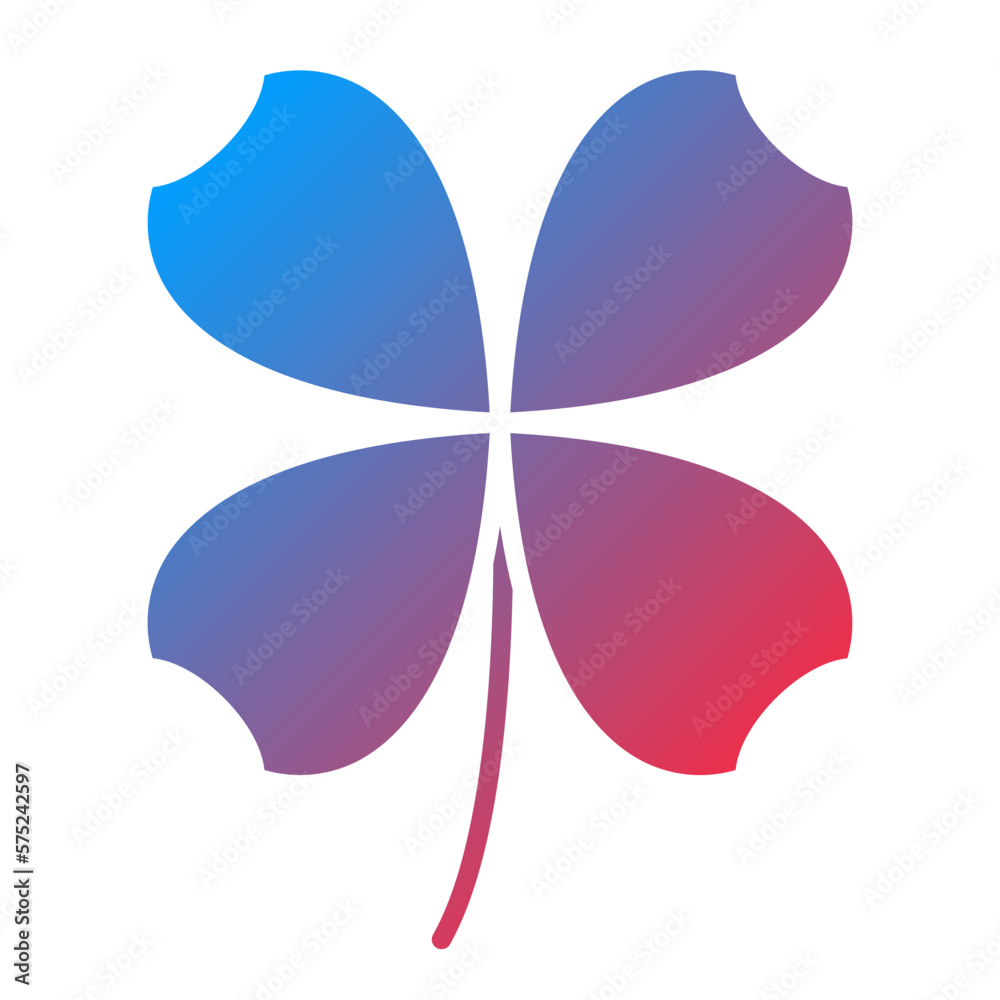Vector Design Clover Icon Style Vector Design Clover Icon Style