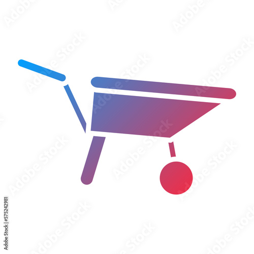 Vector Design Wheelbarrow Icon Style