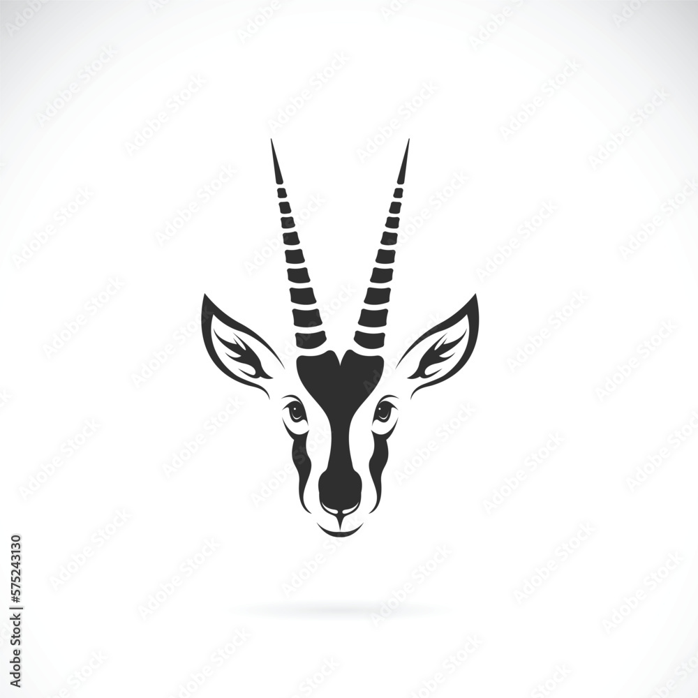 Vector of speke's gazelle design on white background. Easy editable layered vector illustration. Wild animals.