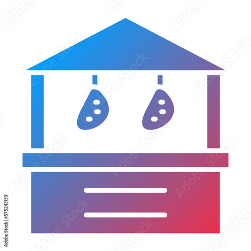 Vector Design Meat Stall Icon Style
