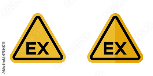 ATEX Explosive Atmosphere area zone warning signs set