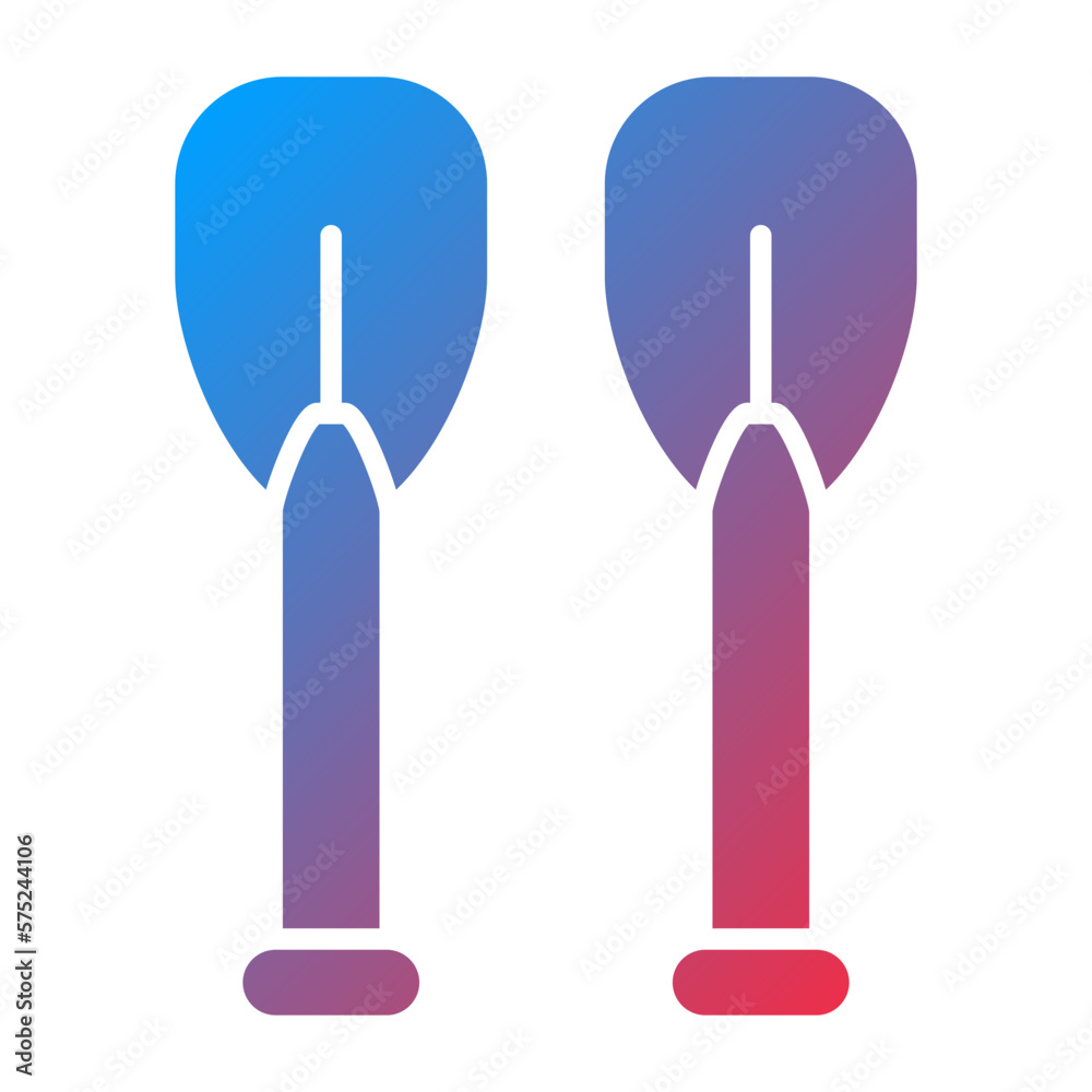 Vector Design Paddles Icon Style Vector Design Paddles Icon Style