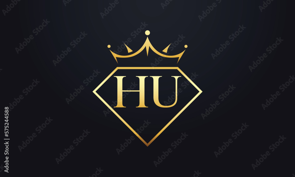 Diamond crown vector. Luxury queen logo for jewelry vector with letters Diamond crown vector. Luxury queen logo for jewelry vector with letters