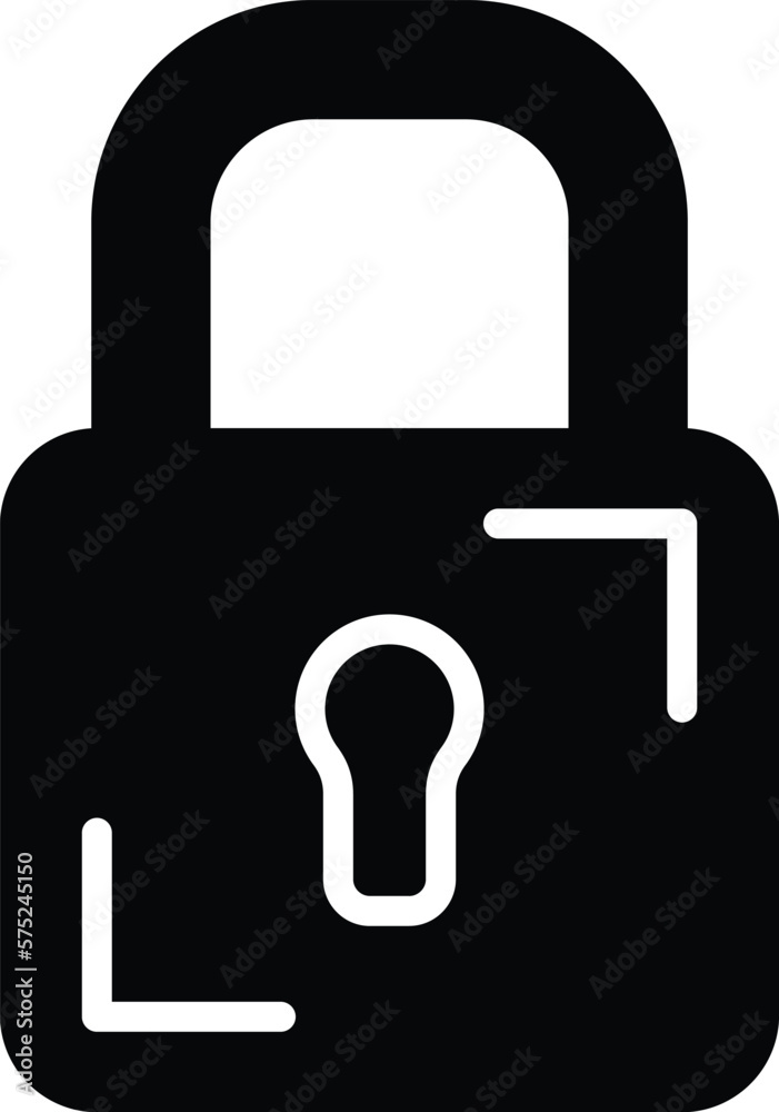 Padlock Vector Icon Design Illustration Padlock Vector Icon Design Illustration