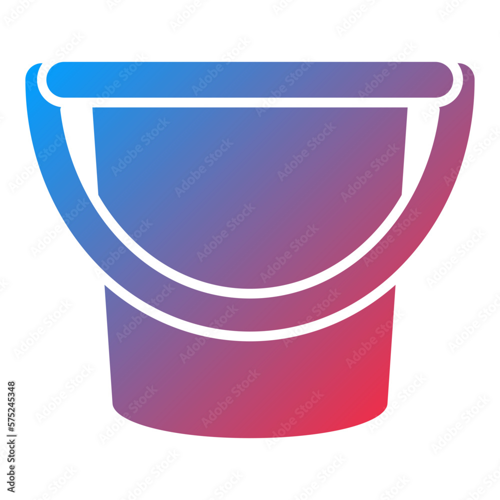 Vector Design Water Bucket Icon Style Vector Design Water Bucket Icon Style