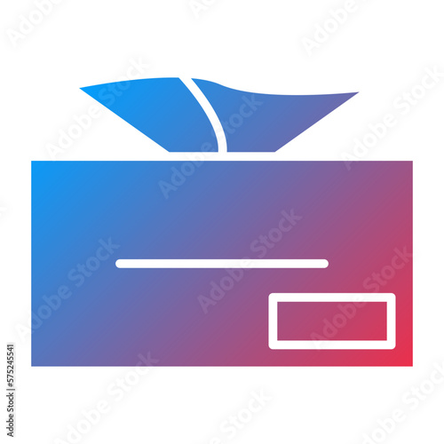 Vector Design Tissue Box Icon Style