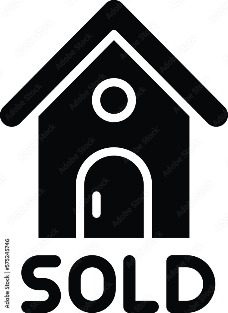 Sold Vector Icon Design Illustration