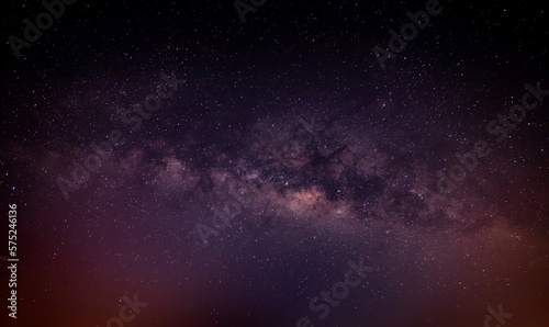 Beautiful Milky way galaxy with stars and space dust in the universe