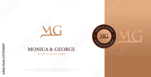 Initial MG Logo Design Vector