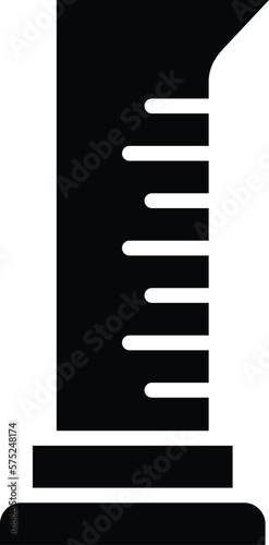 Graduated cylinder Vector Icon Design Illustration