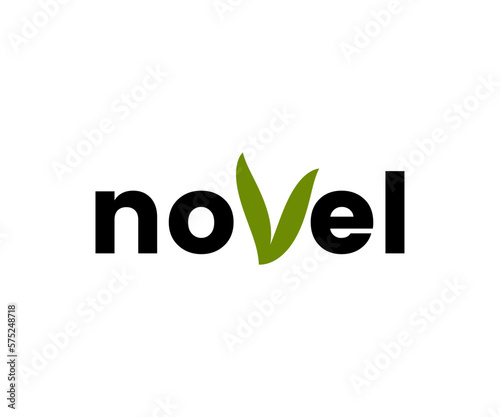 novel letter mark logo vector logo templet.