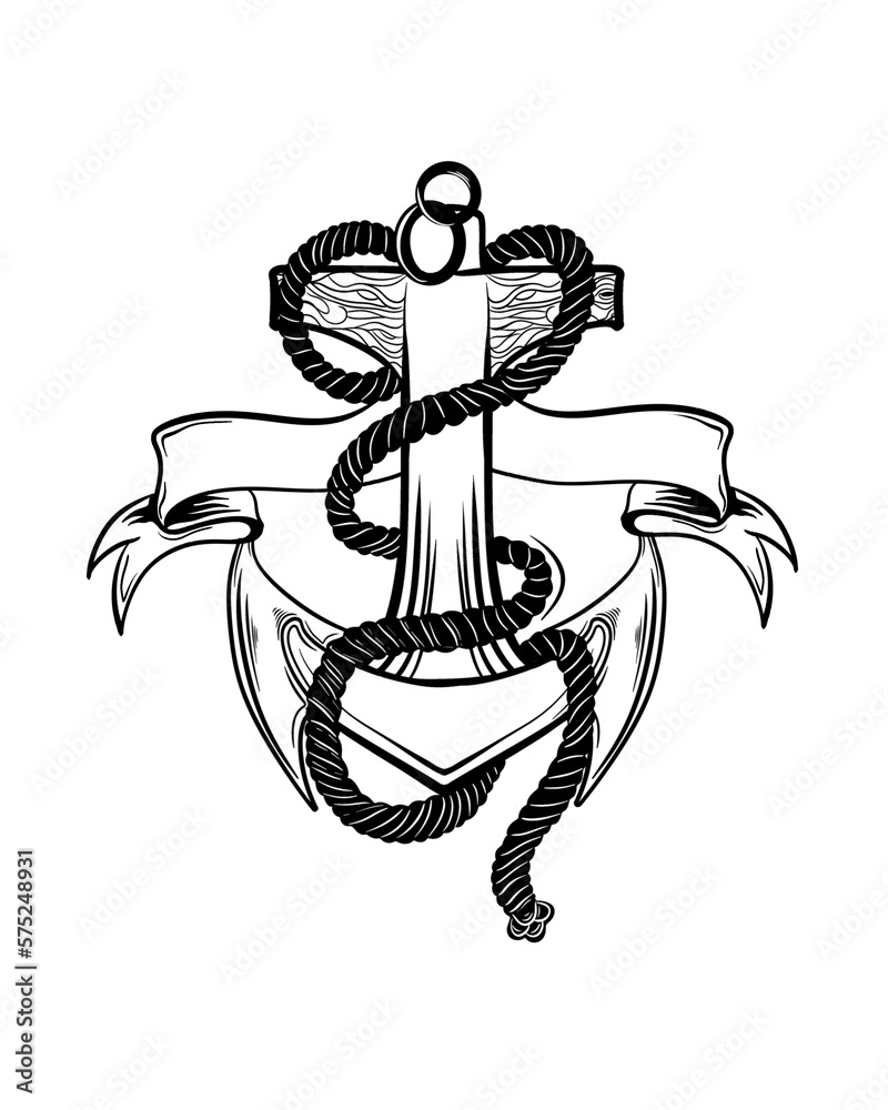 anchor with rope